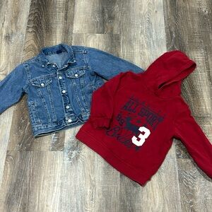4T Jean jacket and hoodie